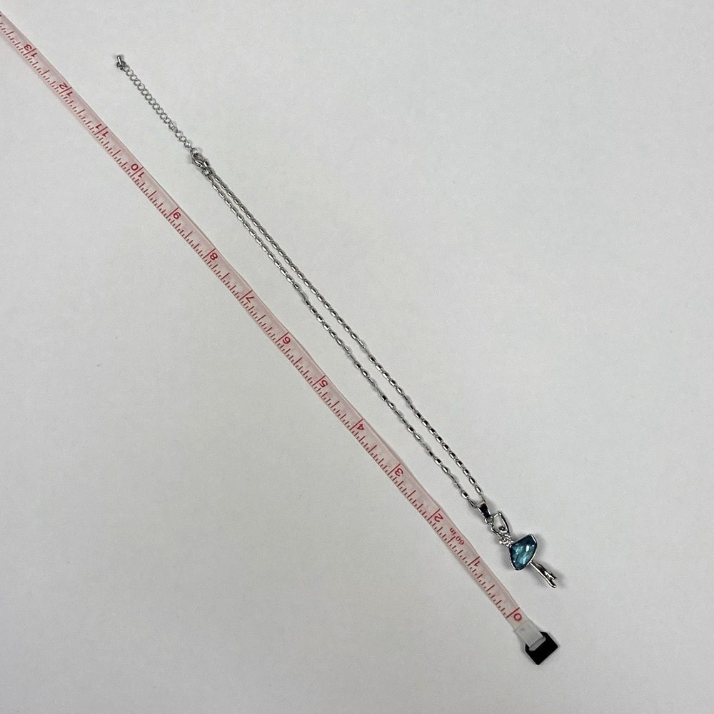 🆕 *Rare* Swan Lake Ballet Dancer Pendant Crystal Necklace - Picture 10 of 15